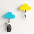 White Cloud Shape Key Holder Creative Home Storage Holder Hanger Magnetic Magnet Keychain Holder Wall Decor Gift Magnetic Hooks