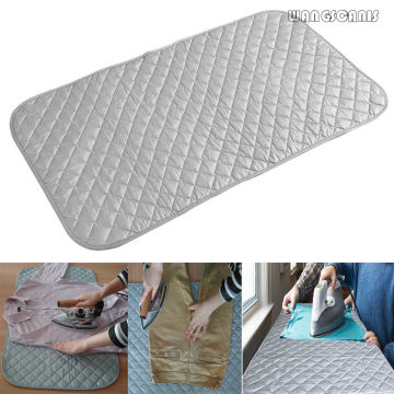 Table Top Ironing Mat Laundry Pad Washer Dryer Cover Board Heat Resistant Blanket Press Clothes Protector Travel Portable