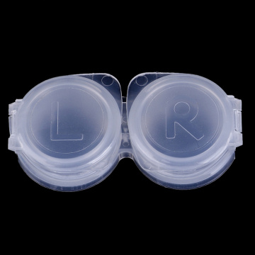 1 Set Transparent Clear L+R Contact Lens Case Contact Lenses Container Material Box Portable Protector Holder Accessories