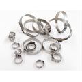 Free shipping High Quality 50 PCS Stainless Steel 304 Single Ear Hose Clamps Assortment Kit Single