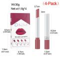 Hot Creative Cigarette Lipstick Sexy Lips Makeup Maquiagem Batom Make Up Lasting Waterproof 4pcs/Set Mini Lipstick Gift TSLM1