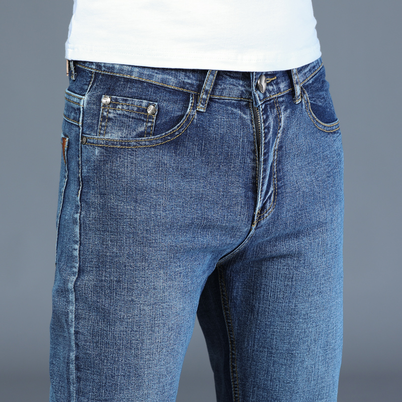 2020 Mens Jeans Fashion Straight Denim Pants Men Classic Casual Jeans Male Plus Size Denim Trousers Ripped Jeans for Men 28-40
