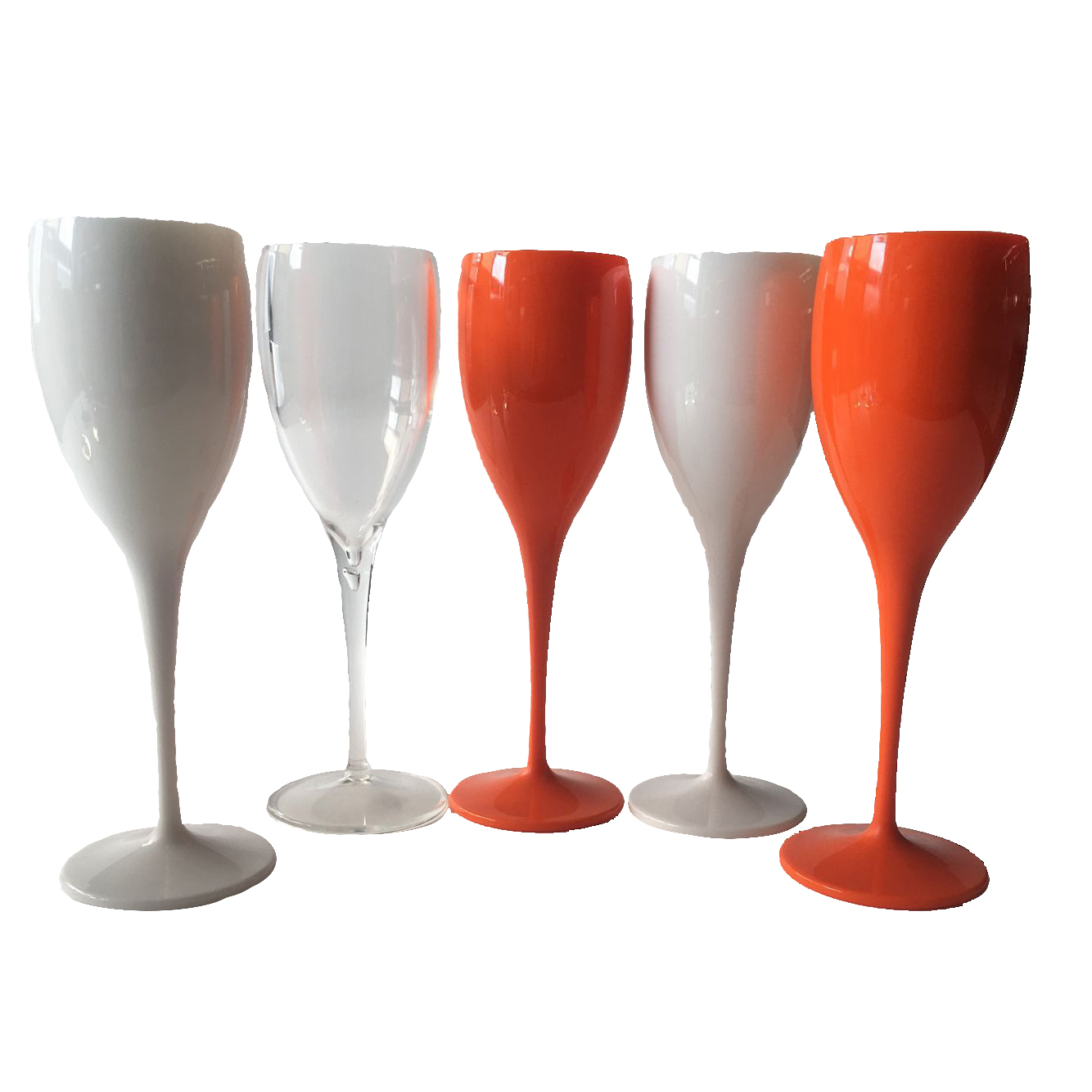 2 cups Champagne Flutes Glasses Plastic Wine Glasses Dishwasher-safe White Moet Acrylic Champagne Glass Transparent Wine Glass