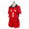 Haikyu Haikyuu!! Nekoma High School NO 1 Tetsuro Kuro Volleyball Jerseys Sport Wear Club T Shirt Shorts Anime Cosplay Costume