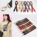 vertical stripe nylon cotton fabric bag strap width 3.8cm Shoulder strap Inclined shoulder bag adjustable 88~140cm