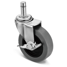 Non-directional casters rubber casters