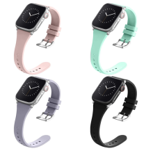 Silicone Narrow Slim Apple Watch Band