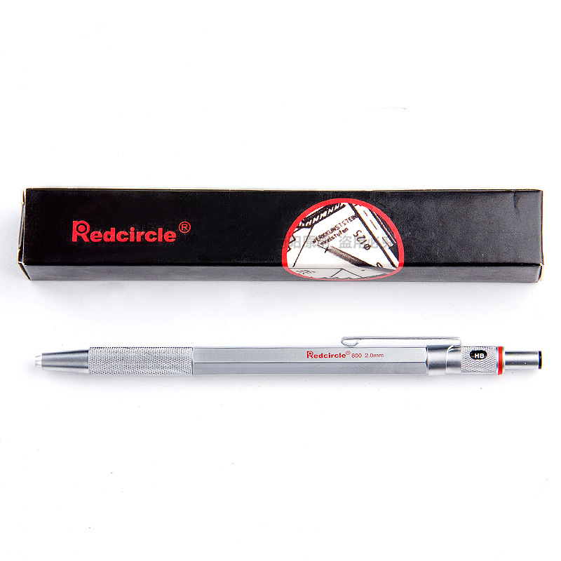 High Quality 0.5/0.7/0.9/2mm rotring Mechanical Automatic Pencil RedCircle Drafting Metal Pencil for professional Drawing Comic