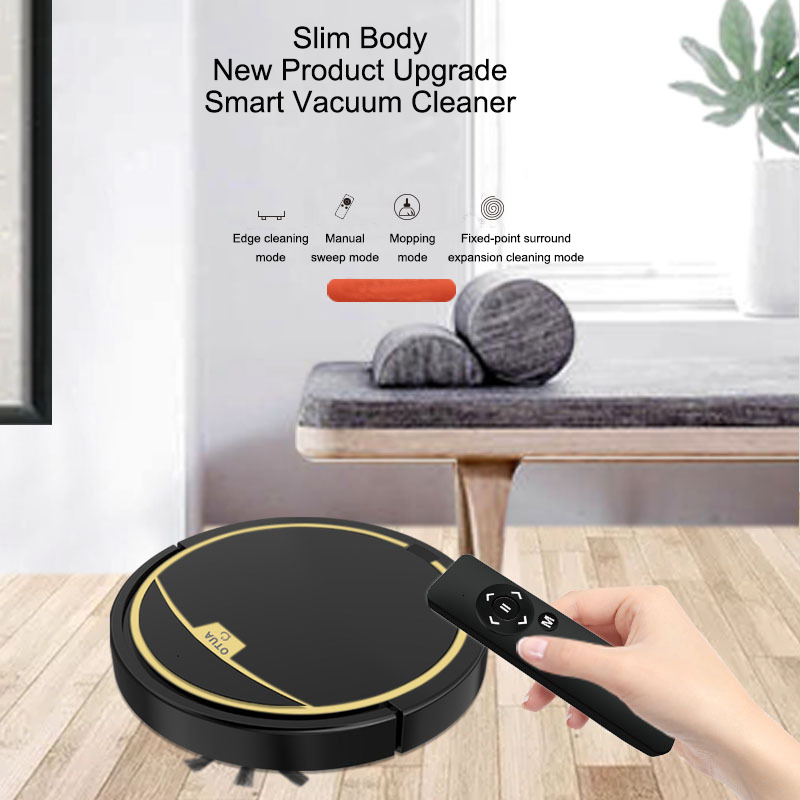 2800Pa Robot Vacuum Cleaner with Water Tank Timing Smart Vacuum Cleaner with Remote Control Sweep and Mop Dry Wet Carpet Cleaner