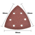 Triangle 6 Hole Self-adhesive Sandpaper 90mm Delta Sander Sand Paper Hook & Loop Sandpaper Disc Abrasive Tools For Polishing