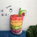 Fruits Juice Milk Coffee Plush Printing Pillow Soft Stuffed Cartoon Drinks Doll Fresh Decor Sofa Pillow Cushion Lemon Kiwi Juice