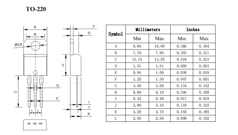 MJE2955T Complementary to MJE3055T TO220