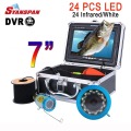 SYANSPAN Original 7" Monitor 15/30/50M Fish finder Camera HD 1000TVL Underwater Ice Fishing Video Camera Kit 24 Infrared LEDs