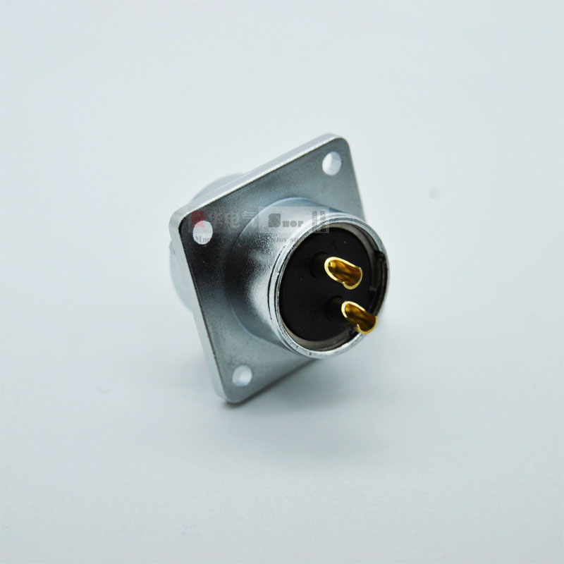 Aviation waterproof connector square flange 20mm M20 2/4/5/8/9Pin push-pull circular quick straight connection LED power plug