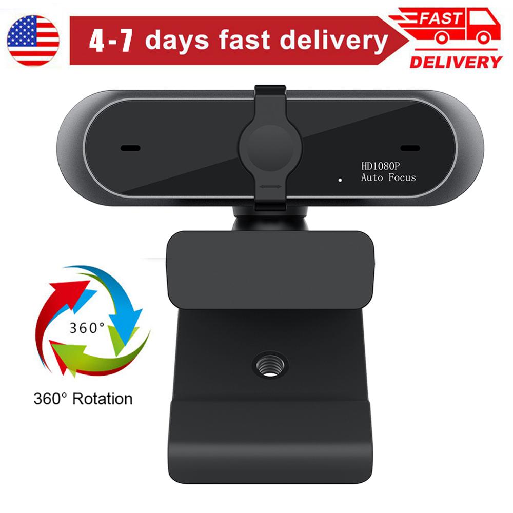 Fast Delivery 1080P HD Mini Computer Webcam Anti-peeping Rotatable Adjustable Camera For Live Broadcast Video Conference Work