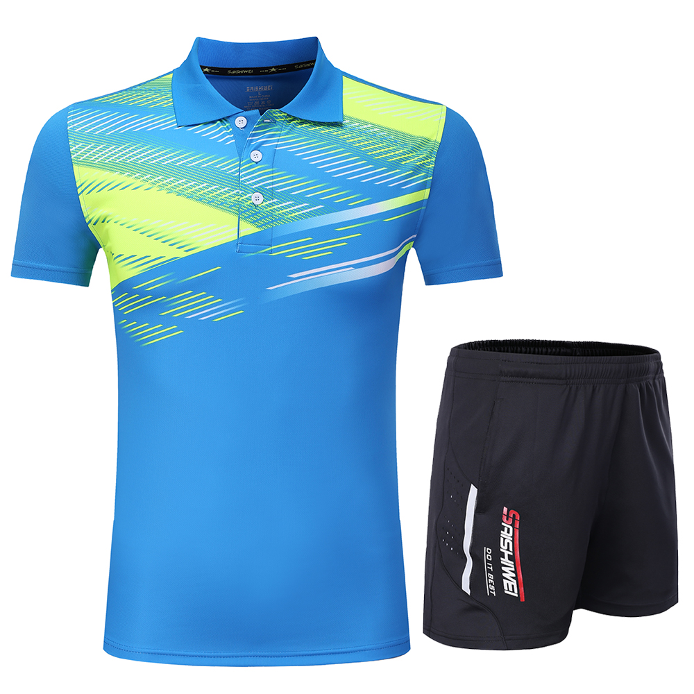 New Men Women Tennis T Shirt , Running Tee Shirt Tennis Sportwear , Youth Badminton Kits Shorts , Table Tennis Training uniform