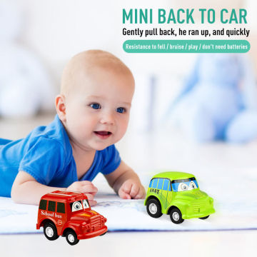 2019 New 6pcs/set Classic Boy Girl Candy Color Truck Vehicle Kids Child Toy Mini Small Pull Back Car Kid Chilren Gift