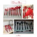 Kitchen Silicone Non-stick Cooking Spoon Spatula Ladle Egg Beaters Utensils Dinnerware Set Cooking Tools Accessories Supplies
