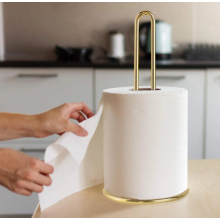 Metal tissue holder in the living room