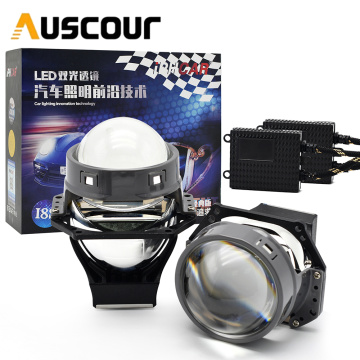 3.0 55W Bi LED Lenses Angel Eyes Hella 3R G5 Projector LED Lens Dual Reflector Car Lights Accessories Retrofit Kits