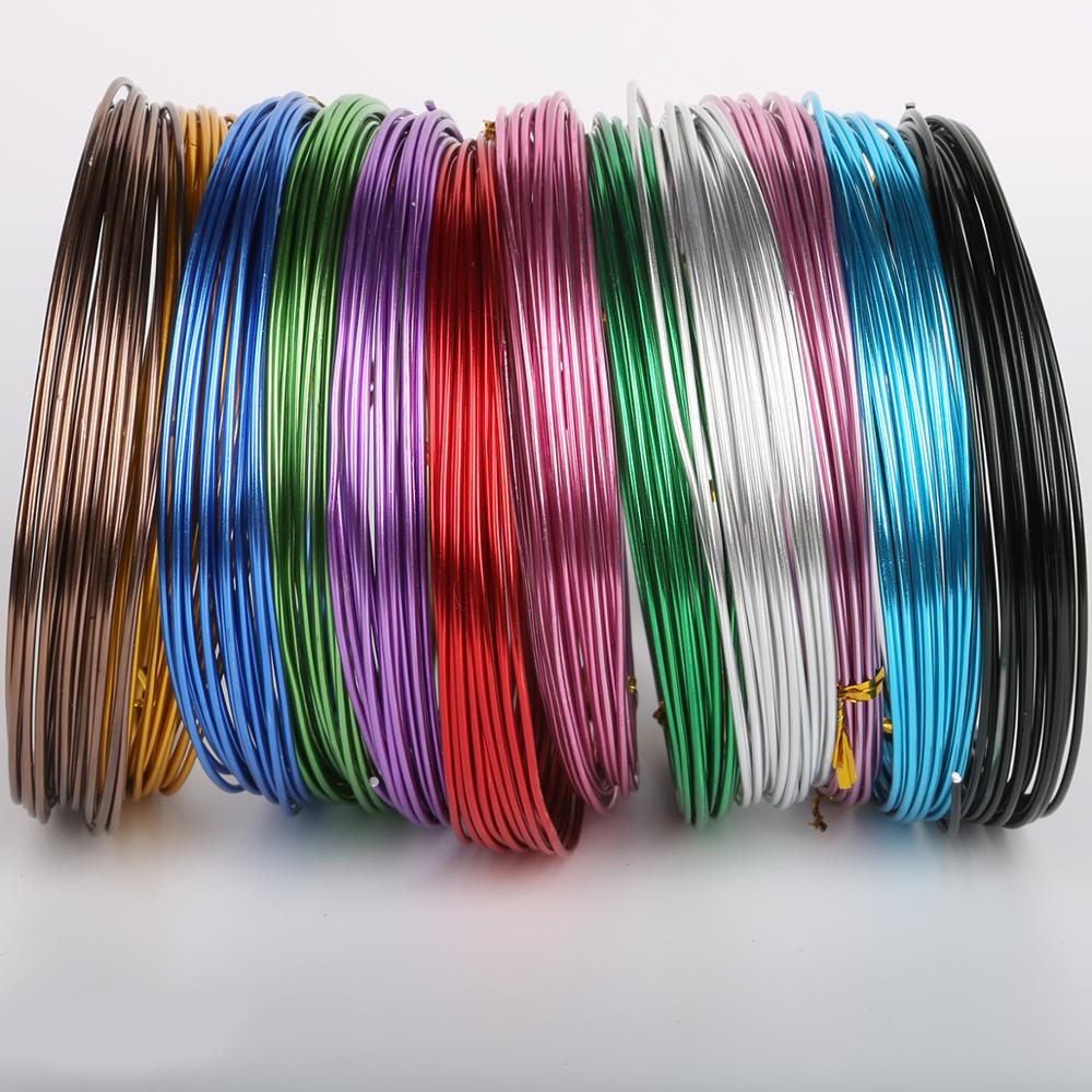 3-10m 1/1.5/2/2.5mm Aluminum Soft Metal Floristry Cord String Round Wire For DIY Beading Bracelet Craft Thread Jewelry Making