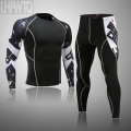 new round Collar Winter Thermal Underwear Men Long Johns Men Rashgard Shirt+pants Sets Warm Compression Underwear Thermo Men