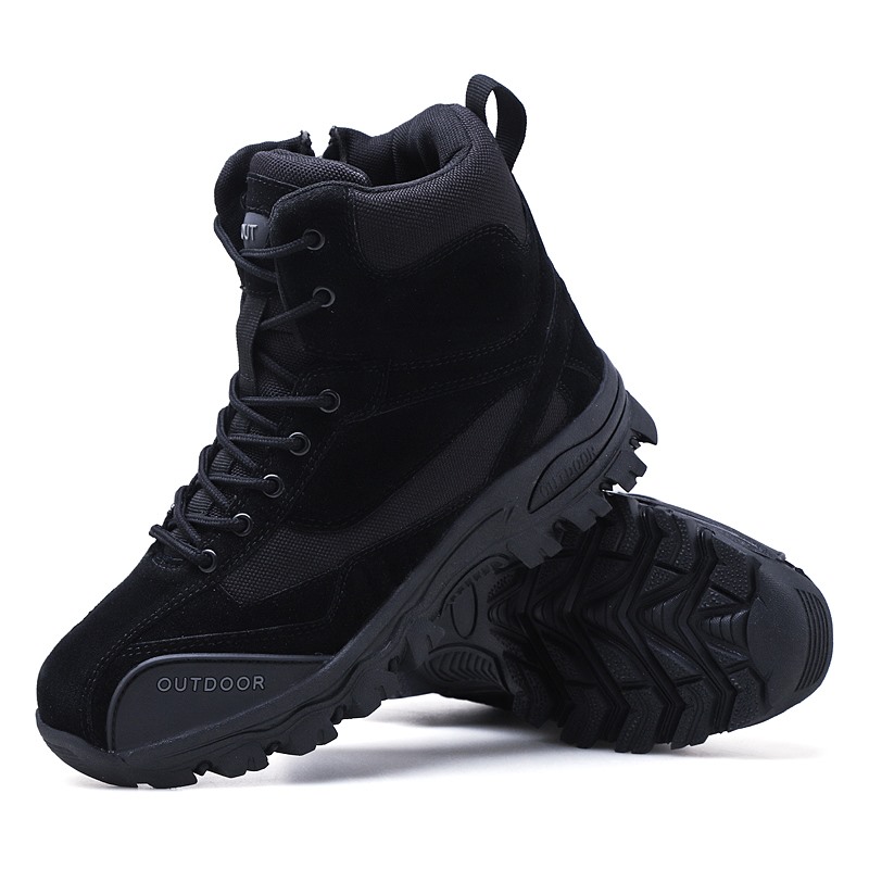 2019 New Men Boots Rubber Military Combat Boots Men Sneakers Men's shoes Outdoor Work Safety Boots Desert Boots Big Size 39-47