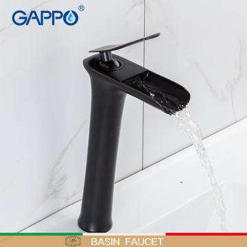 GAPPO basin faucet bath black waterfall shower tap bathroom sink faucet taps mixer taps waterfall bath faucets