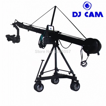 Broadcasting camera 8M jimmy jib crane for sale with motorized dutch head loading 25kg Professional Jimmy Crane Jib