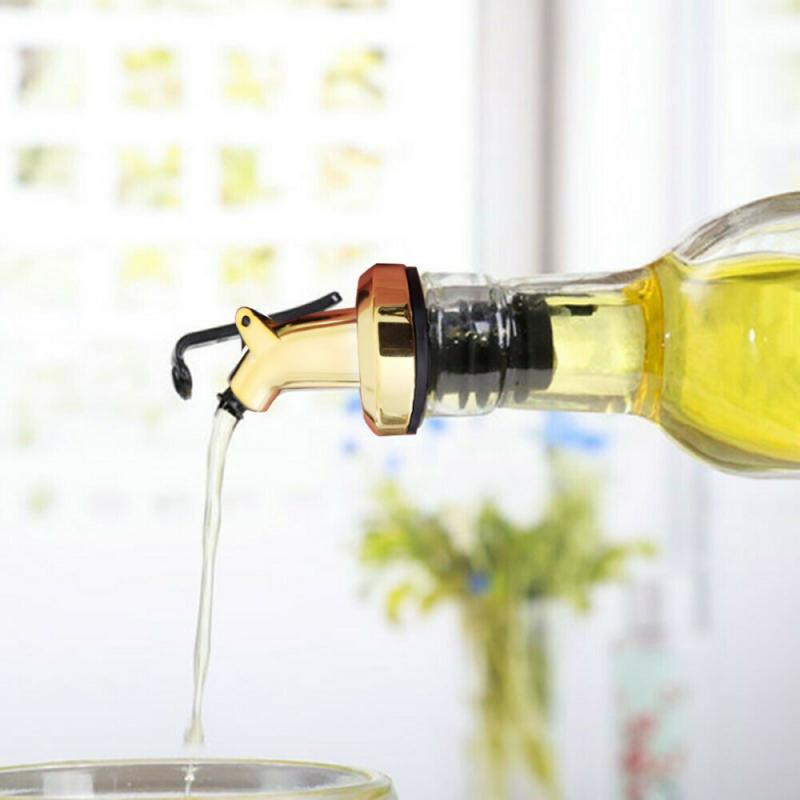 1 Pc Kitchen Dispenser Pourer Olive Oil Soy Sauce Liquor Dispenser Rubber Cork Leak-proof Sealer Bottle Stopper Wine Spout Bar