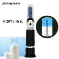 0-20% Brix Refractometer Handheld Sugar Refractometer Sugar Concentration With ATC Sweetness Optics Tester for Milk Fruit 50%off