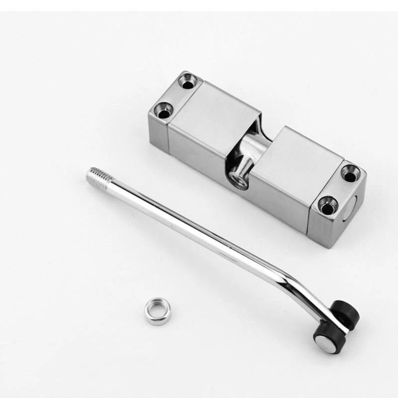 Automatic Door Closer Security System Door Closer Aluminum Alloy Automatic Door Spring Silver Tone Intensity Slides