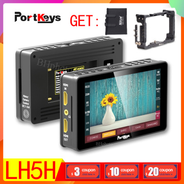 Portkeys LH5H Camera Monitor 4K UI Touch Screen Monitor 5.2 inch HLG 3D LUT Touch Remote Camera control