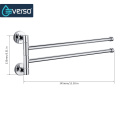 Everso Stainless Steel Towel Bar Rotating Towel Rack Bathroom Kitchen Wall-mounted Towel Polished Rack Holder Hardware Accessory