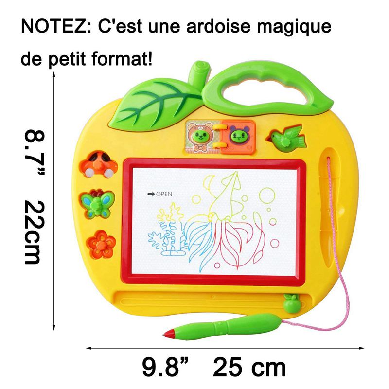 ic Slate Color Small Format with Stamps, Toy for Girl and Boy 18 Months, Mini Games for Babies and Children 2 and 3 Years - C