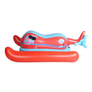 Custom swimming pool floats red plane beach floats