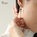 Thaya Vintage Pendant Earrings Dropping Pearl Lantern Handmade s925 sterling Silver Studs For Women Female Fine Jewelry