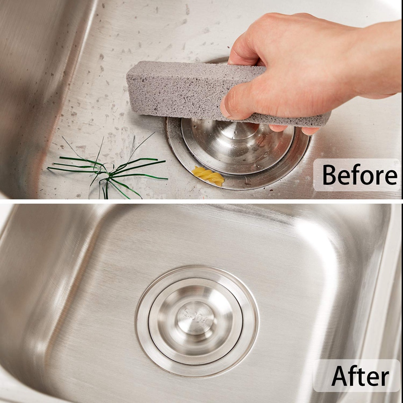 8 Pieces Pumice Stones for Cleaning Pumice Scouring Pad Grey Pumice Stick Cleaner for Removing Toilet Bowl Ring Bath Household