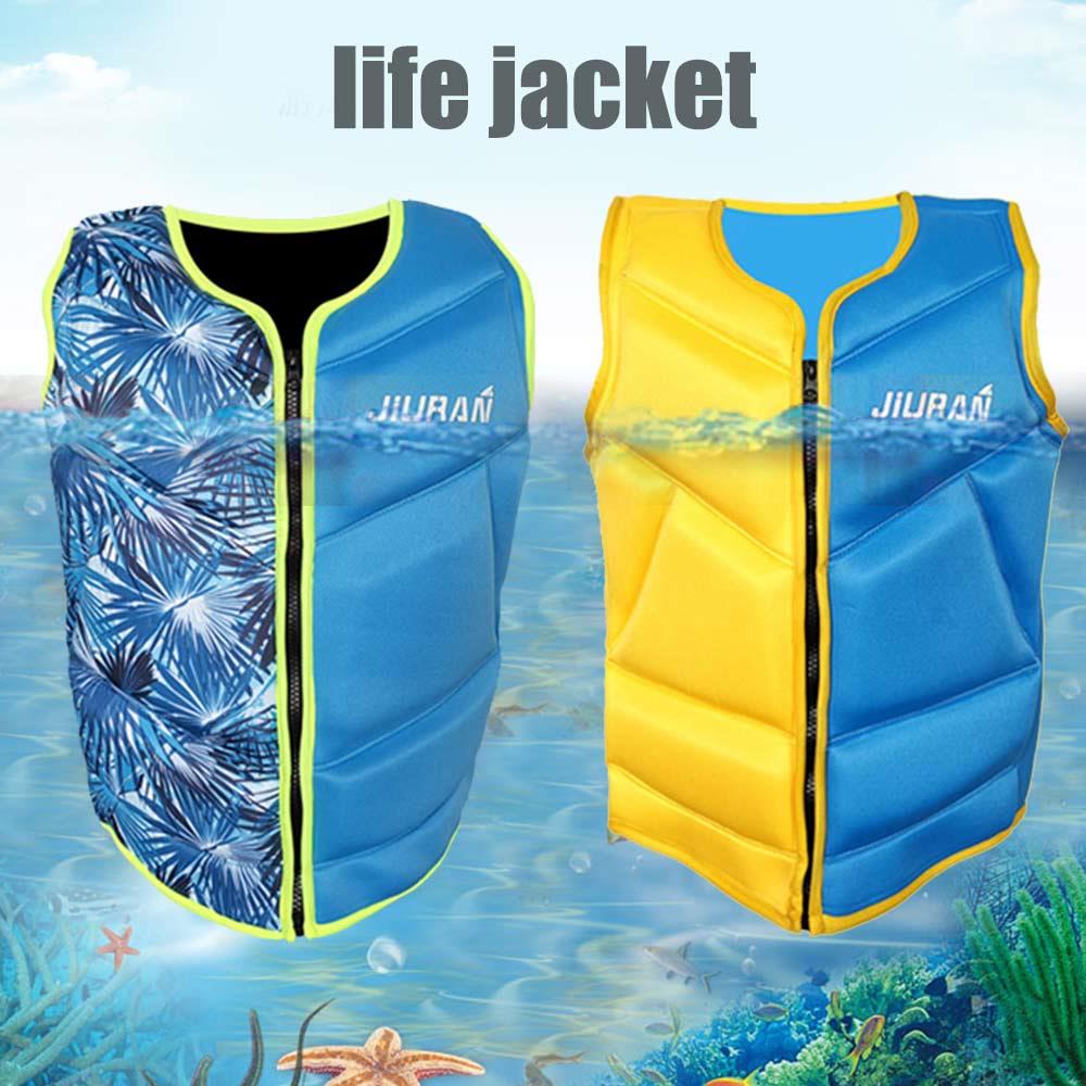 Life Vest Rafting Life Neoprene Jacket Sea Rescue Swimming Fishing Floating Jacket Outdoor Water Sports Wear Buoyancy Vest