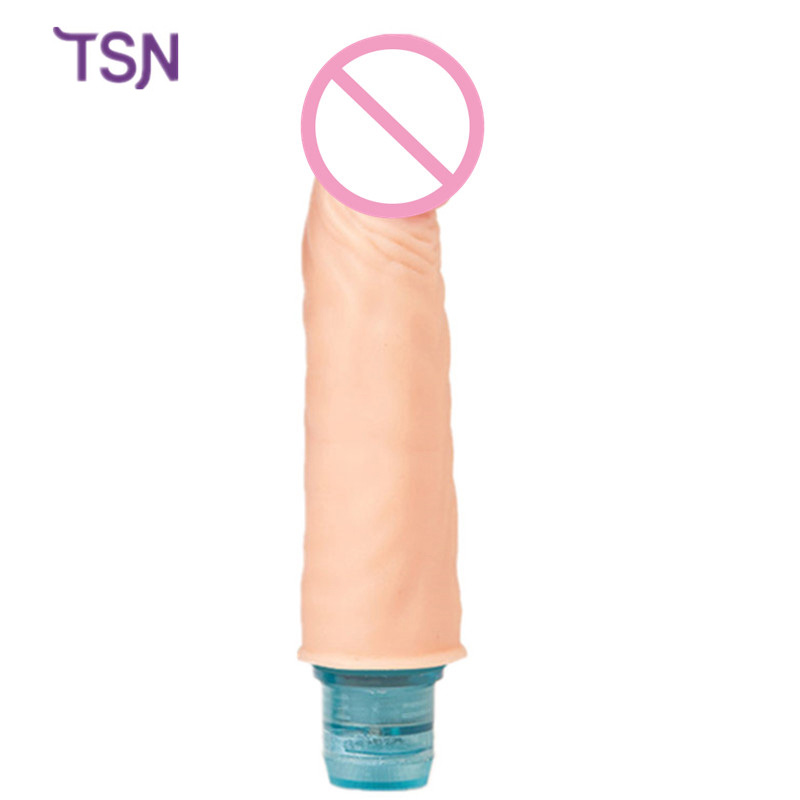 TSN Powerful Soft Realistic Feel Small Dildo Vibrator Sex Toys for Woman G Spot Stimulator Vibrator Adult Sex Products Shop