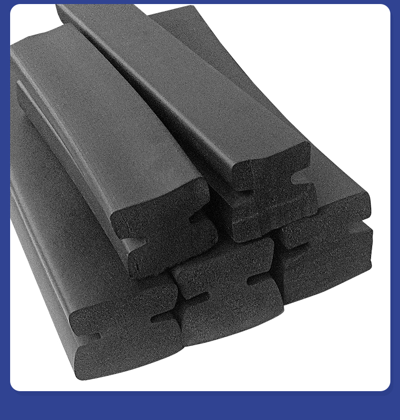 Wear-resistant nitrile I-shaped sealing strip