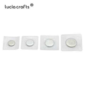 Lucia crafts 5 pairs/lot 13/15/17/20mm Invisible Hidden Sew Magnetic Snap Buttons DIY Sewing Garment Bag Accessories G1016