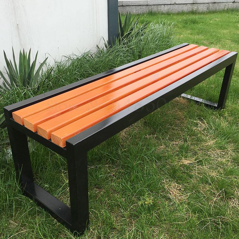 Park Chair Outdoor Bench Leisure Garden Chair Anticorrosive Row Bar Bench Bathroom Bench Solid Wood Waiting Chair