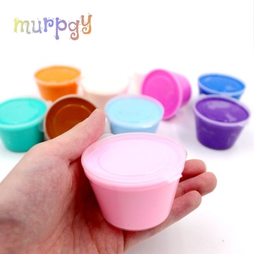 Fluffy Slime Box Pack Hand Gum Playdough Supplies Soft Clay Floam Scented Stress Relief Release Clay Plasticine Toys for Kids
