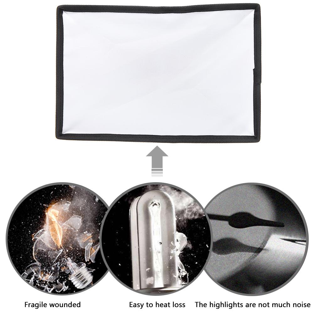 Universal Flash Light Softbox 20x30cm Speedlight Soft Box Photo Accessories Foldable Photography Flash Diffuser Softbox