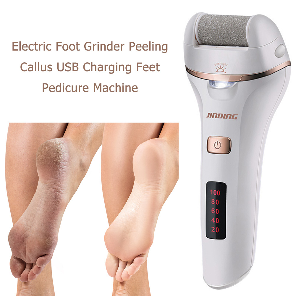 Electric Foot File Grinder Dead Dry Skin Callus Remover Rechargeable Feet Pedicure Tool Foot Care Tools for Hard Cracked Clean