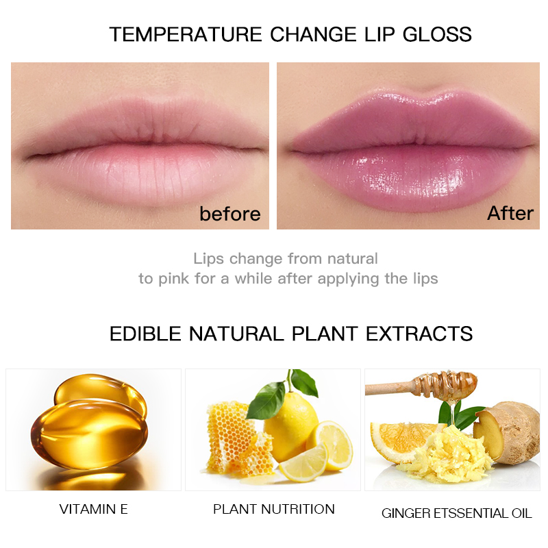 Pudaier Lip enhancement Lipstick lip plumber Volumising Lip Lipsticks Color changing moisturizing glitter lipstick Lip repair