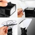 Universal Speedlight Flash Diffuser/Softbox Honeycomb Grid&Tri-Color Reflector Free Shipping