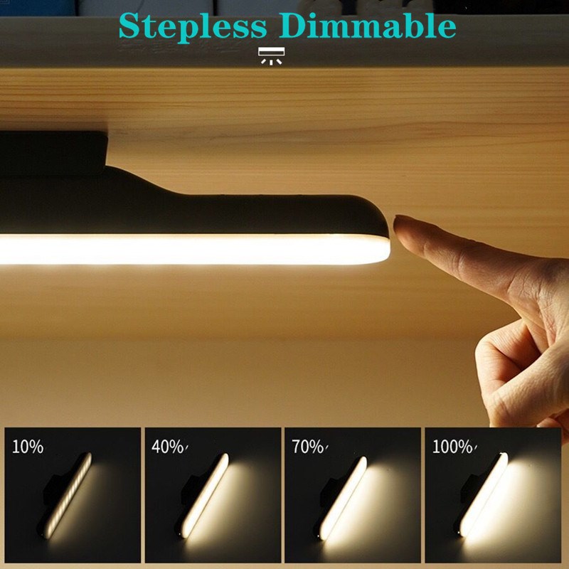 Creative Magnet LED Reading Lamp Stepless Dimmable Wall Lamp Built In USB Rechargeable Battery For Desk Studing Mirror Cabinet