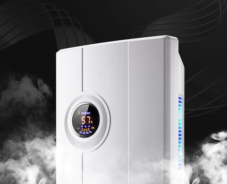 2.2L Air Dehumidifier Mini Air Dryer Temperature Moisture Display Semiconductor Desiccant Absorber Car Home Electric Machine